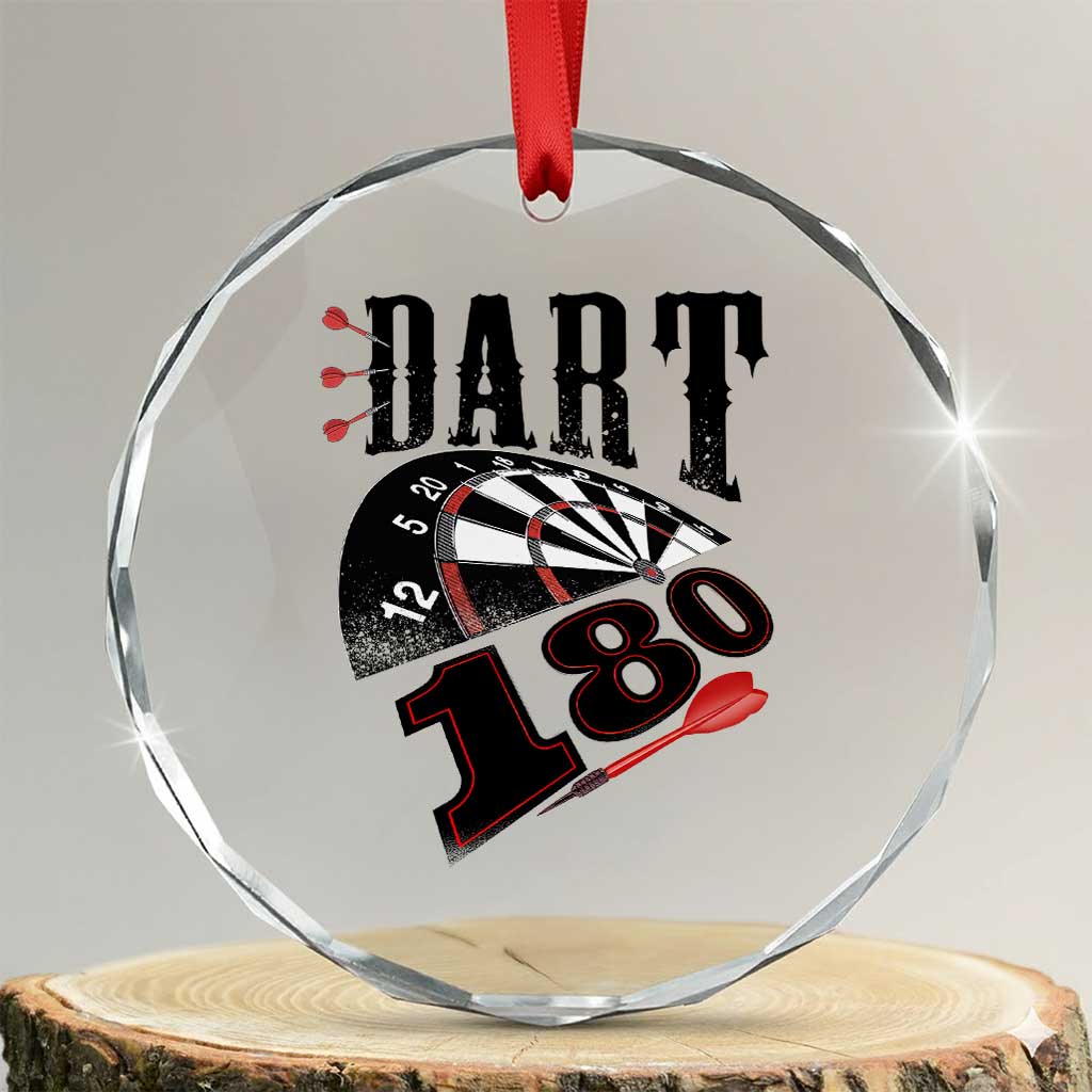 Max Score 180 Darts Lover Crystal Glass Ornament Darts Team Party Gift - Wonder Print Shop