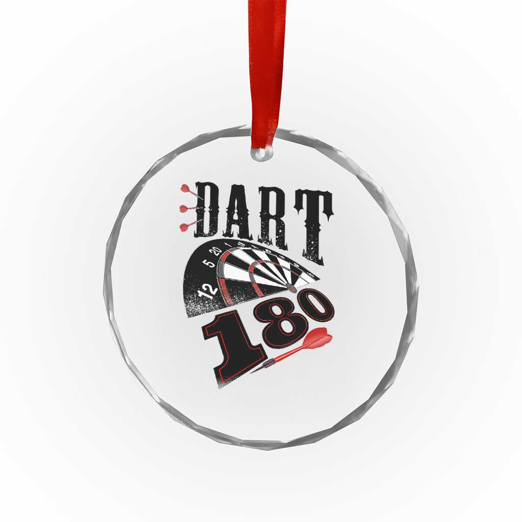 Max Score 180 Darts Lover Crystal Glass Ornament Darts Team Party Gift - Wonder Print Shop