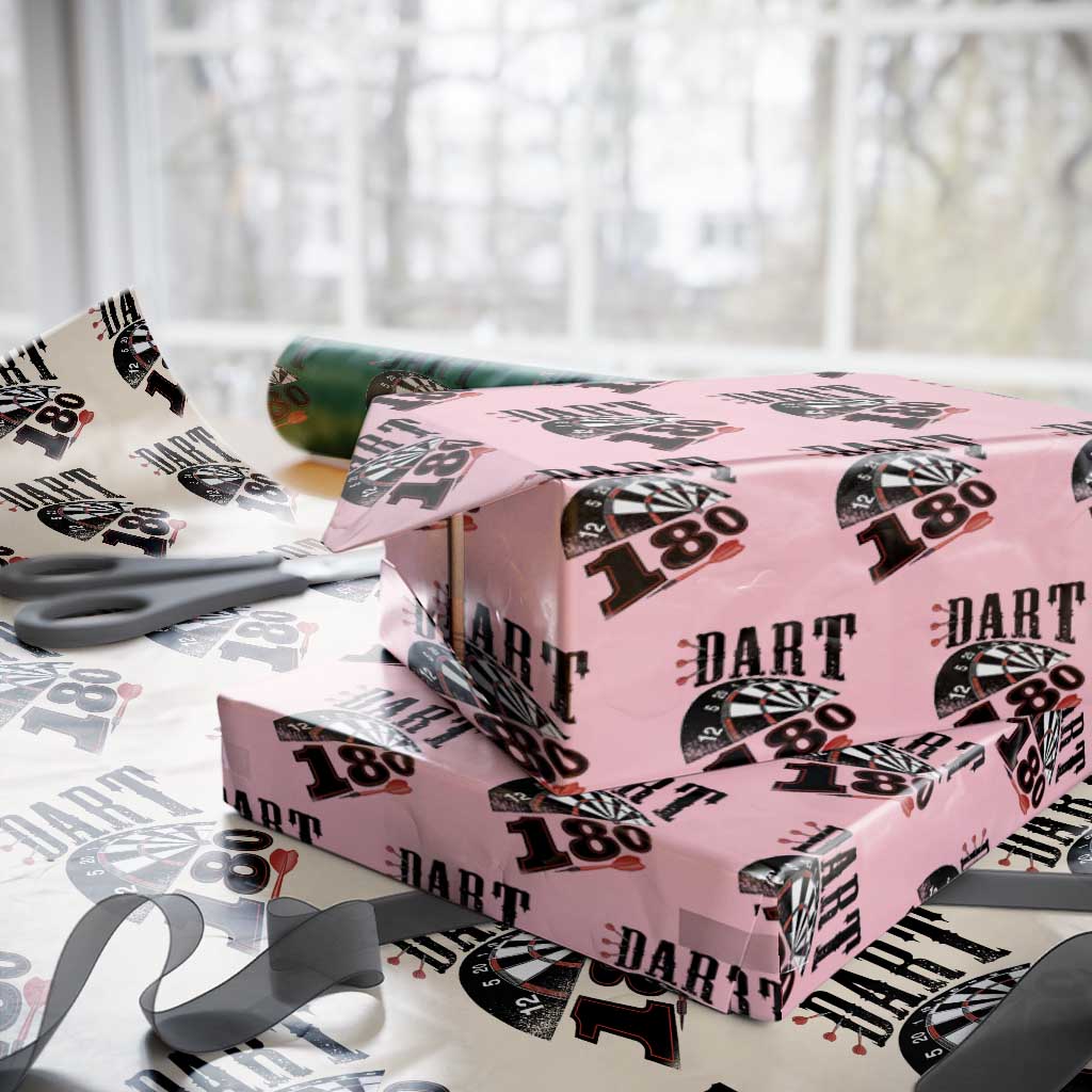 Max Score 180 Darts Lover Wrapping Paper Roll Darts Team Party Gift - Wonder Print Shop