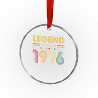 May 50th Birthday Crystal Glass Ornament Legends Since May 1976 Retro Bday