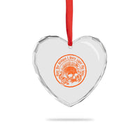 May The Bridges I Burn Light My Way Heart Crystal Glass Ornament Gothic Skull