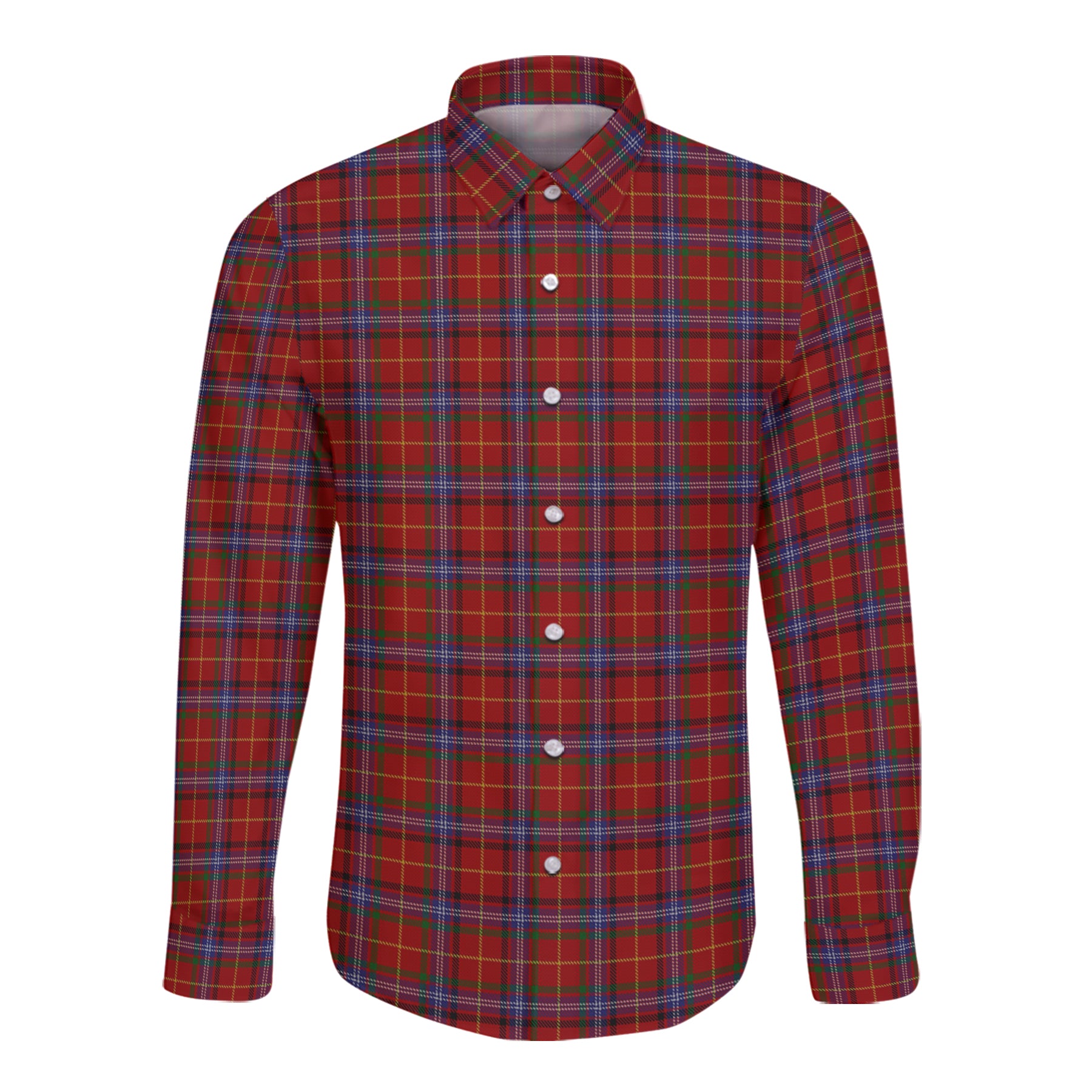Maynard Tartan Long Sleeve Button Up Shirt K23