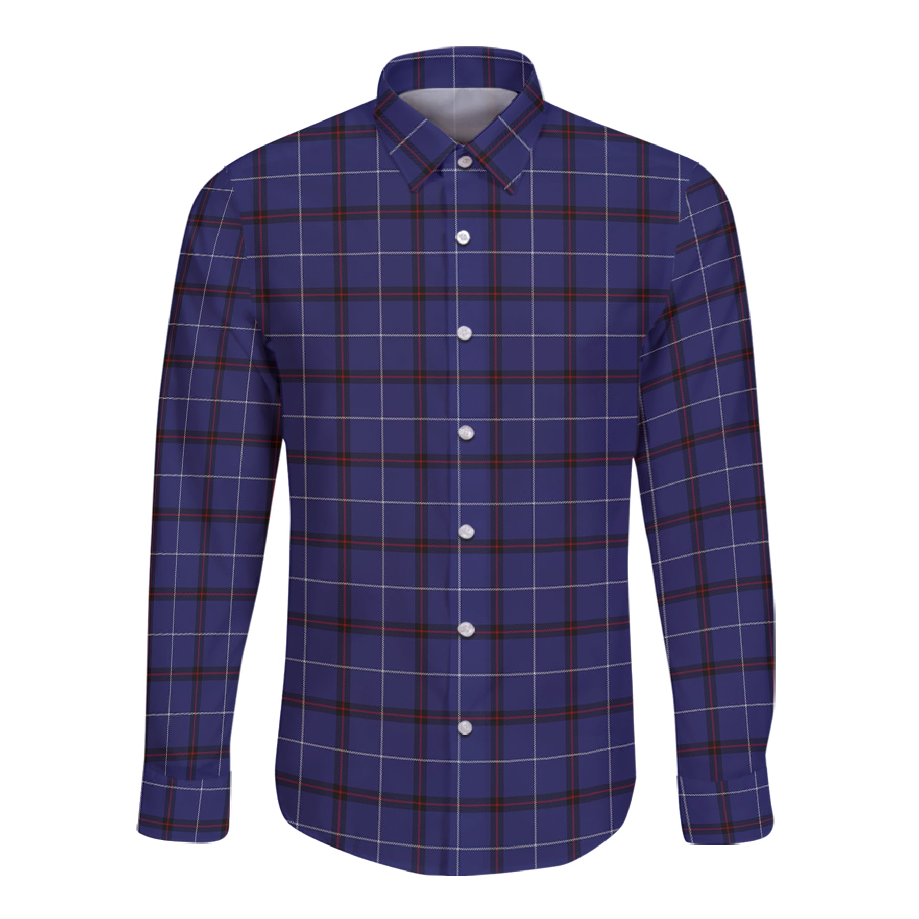 Mccallie Tartan Long Sleeve Button Up Shirt K23