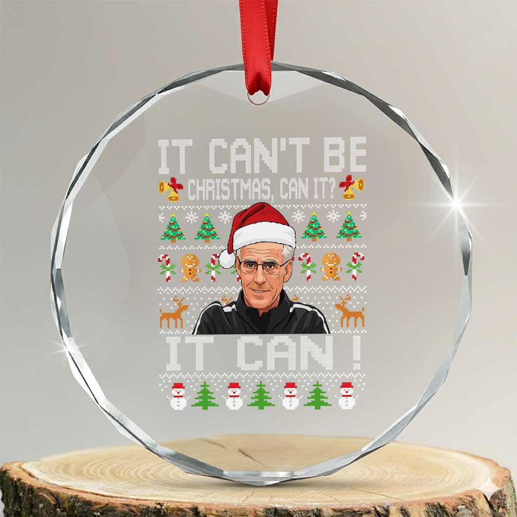 McCarthy It Can’t Be Ugly Christmas Crystal Glass Ornament Retro Football Fan - Wonder Print Shop