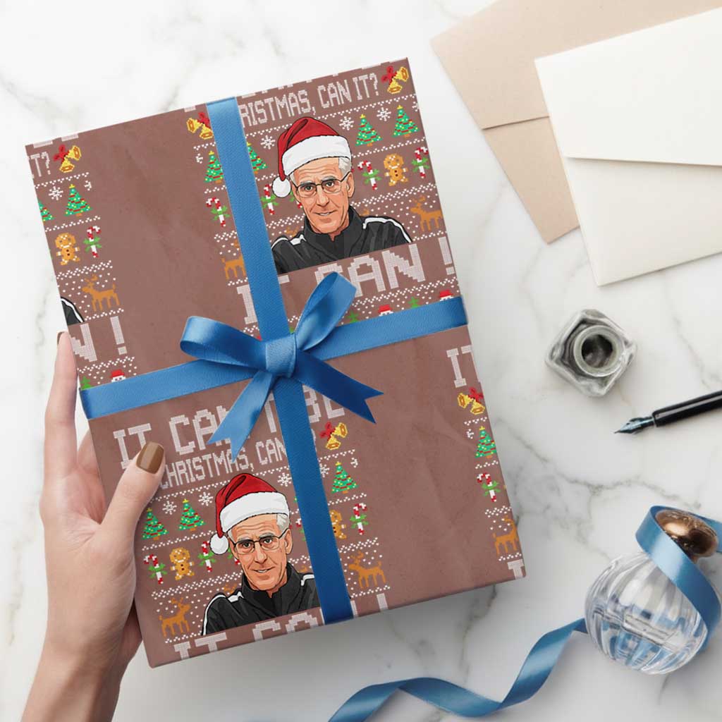 McCarthy It Can’t Be Ugly Christmas Wrapping Paper Roll Retro Football Fan - Wonder Print Shop