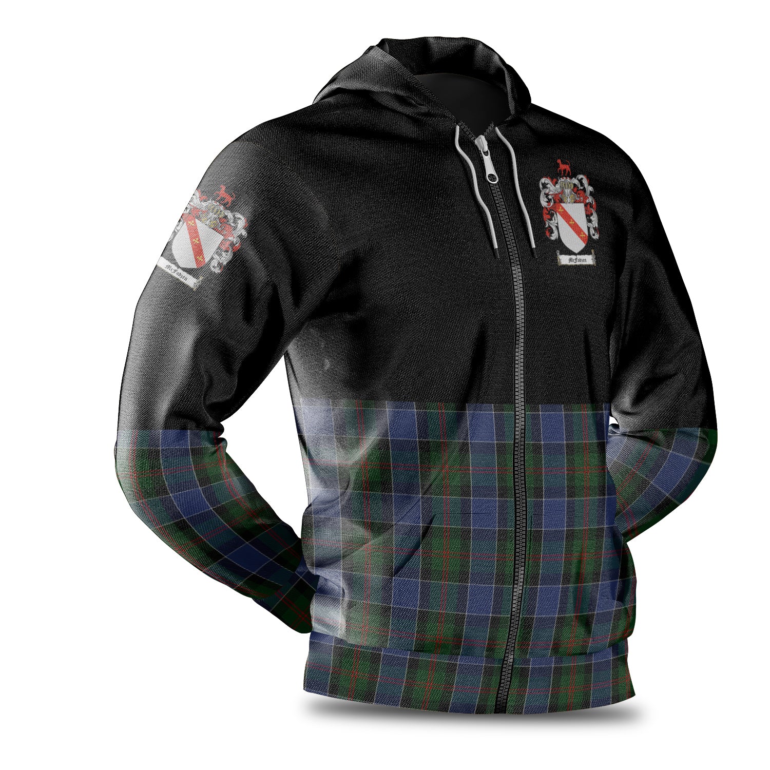 scottish-mcfadzen-01-clan-crest-half-of-tartan-hoodie