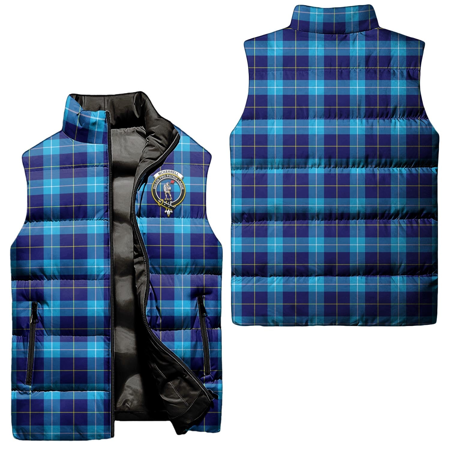 mckerrell-clan-puffer-vest-family-crest-plaid-sleeveless-down-jacket
