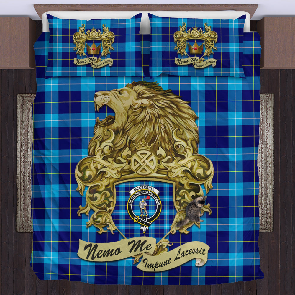 mckerrell-tartan-bedding-set-motto-nemo-me-impune-lacessit-with-vintage-lion-family-crest-tartan-plaid-duvet-cover-scottish-tartan-plaid-comforter-vintage-style