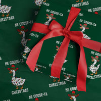 Me Goose Ta Wrapping Paper Roll Funny Mexican Christmas - undefined