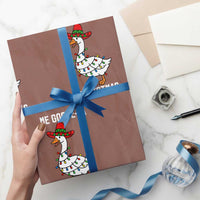Me Goose Ta Wrapping Paper Roll Funny Mexican Christmas - undefined