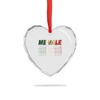 Me Vale Mexican Flag Heart Crystal Glass Ornament Sarcastic Saying Latino Spanish Slang