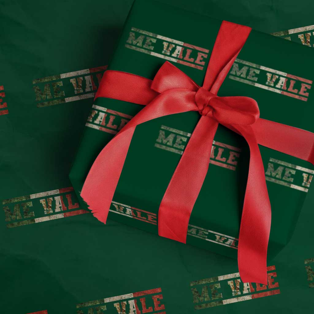 Me Vale Mexican Flag Latino Spanish Slang Wrapping Paper Roll
