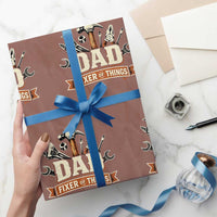 Mechanic Dad Fixer Of All Things Wrapping Paper Roll Funny Auto Repair Fathers Day