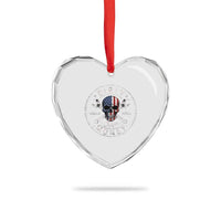 Mechanic Skeleton Heart Crystal Glass Ornament My Hands May Be Dirty But My Money is Clean Auto Repair Garage