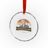 Media Mogul Turner Memorial Crystal Glass Ornament A Legend Behind The Camera