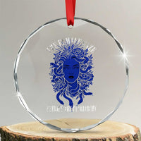 Medusa Feminist Crystal Glass Ornament Womens Rights Mythical Empowerment Graphic - Wonder Print Shop