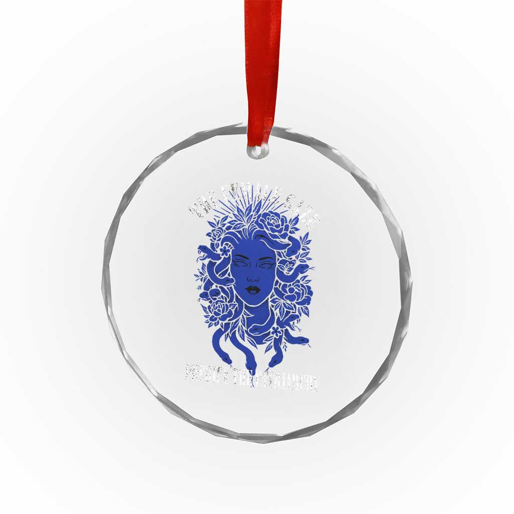 Medusa Feminist Crystal Glass Ornament Womens Rights Mythical Empowerment Graphic - Wonder Print Shop