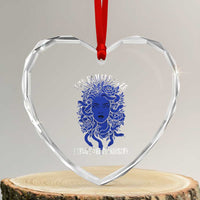 Medusa Feminist Heart Crystal Glass Ornament Womens Rights Mythical Empowerment Graphic - Wonder Print Shop