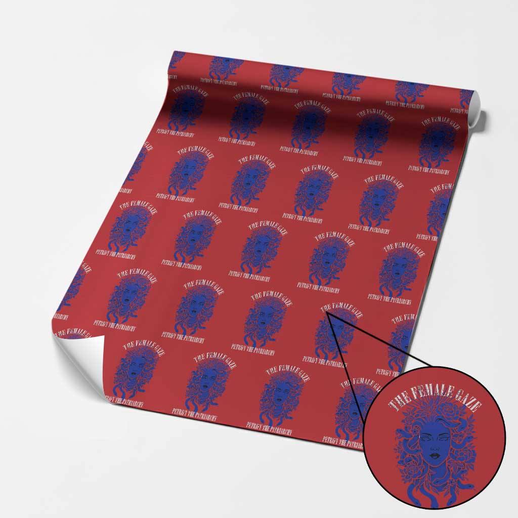 Medusa Feminist Wrapping Paper Roll Womens Rights Mythical Empowerment Graphic - Wonder Print Shop