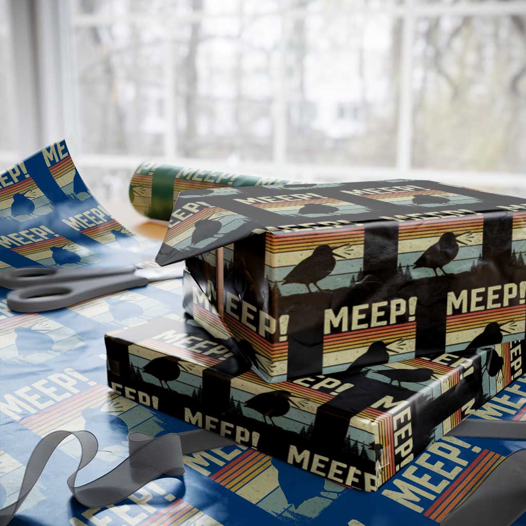 Meep Woodcock Wrapping Paper Roll Funny Nature Lover