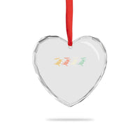 Meep Woodcock Heart Crystal Glass Ornament Retro Timberdoodle Wildlife