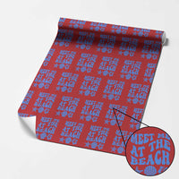 Meet Me At The Beach Wrapping Paper Roll Tropical Summer Vacation Graphic
