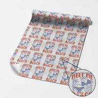 Meet Me At The Beach Wrapping Paper Roll Summer Girls Trip Bikini Lover Gift