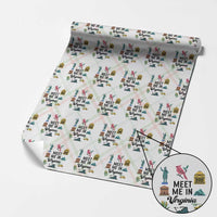 Meet Me in Virginia Wrapping Paper Roll Travel Souvenir East Coast State Pride