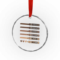 Melanin Black Teacher Crystal Glass Ornament We Can Be Different On The Outside But We Have The Same Heart Inside