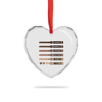 Melanin Black Teacher Heart Crystal Glass Ornament We Can Be Different On The Outside But We Have The Same Heart Inside