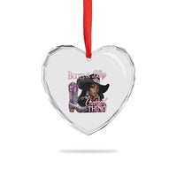 Melanin Cowgirl Heart Crystal Glass Ornament Boots & Bling its a Cowgirl Thing Black Cowgirl Melanin - Wonder Print Shop