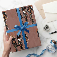 Melanin Cowgirl Swag Wrapping Paper Roll Black Women Western Pride