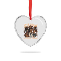 Melanin Cowgirls Heart Crystal Glass Ornament Black History Month African Melanin Pride