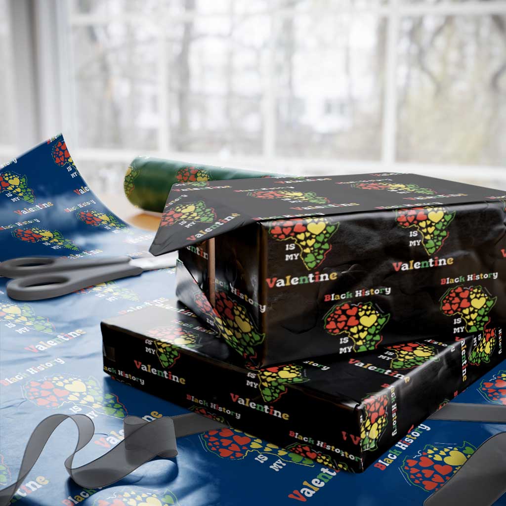 Melanin Queen Black History Month Wrapping Paper Roll Is My Valentine - Wonder Print Shop