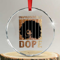 Melanin Queen Glitter Print Crystal Glass Ornament Unapologetically Dope - Wonder Print Shop
