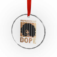 Melanin Queen Glitter Print Crystal Glass Ornament Unapologetically Dope - Wonder Print Shop