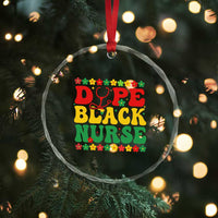 Melanin Queen Nursing Black History Month Gift Crystal Glass Ornament Dope Black Nurse