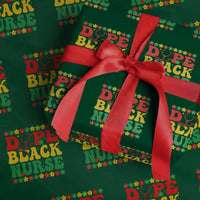 Melanin Queen Nursing Black History Month Gift Wrapping Paper Roll Dope Black Nurse