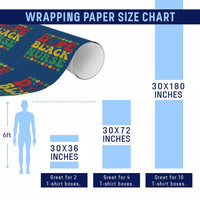 Melanin Queen Nursing Black History Month Gift Wrapping Paper Roll Dope Black Nurse