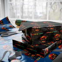 Melanin Queen Rooted In Power Wrapping Paper Roll African American Afro Tree Of Life - Wonder Print Shop