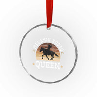 Melanin Rodeo Queen Crystal Glass Ornament Cowgirl Riding Horse African American Cowgirls Retro TS02
