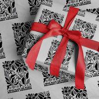 Melanoma Awareness Wrapping Paper Roll I Wear Black For Myself Skin Cancer Survivor