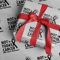Melanoma Awareness Skin Cancer Warrior Wrapping Paper Roll Not Today Cancer