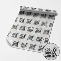 Melanoma Awareness Skin Cancer Warrior Wrapping Paper Roll Not Today Cancer