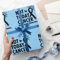Melanoma Awareness Skin Cancer Warrior Wrapping Paper Roll Not Today Cancer
