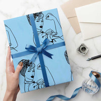 Melanoma Awareness Strong Woman Wrapping Paper Roll Feminist Warrior