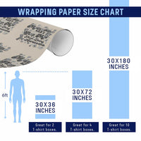 Melanoma Awareness Support Squad Wrapping Paper Roll Melanoma Can't Stop Me