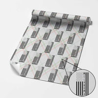Melanoma Awareness USA Flag Wrapping Paper Roll Patriotic Cancer Warrior