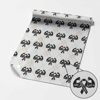 Melanoma Awareness Warrior Wrapping Paper Roll Never Give Up