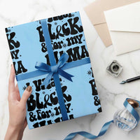 Melanoma Family Support Wrapping Paper Roll I Wear Black For My Mama